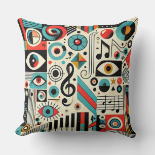 Musical and Artistic Elements Cushion