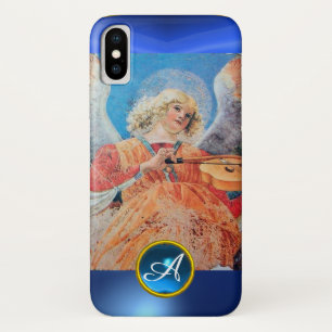 MUSICAL ANGEL , Blue Sapphire Monogram Case-Mate iPhone Case