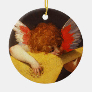 Musical Angel Vintage Ceramic Tree Decoration
