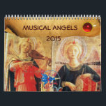MUSICAL ANGELS  FINE ART COLLECTION   2015 CALENDAR<br><div class="desc">Angels making music, classic Renaissance and Gothic music angel paintings collection with Florentine floral motifs and Bright 3D red blue gemstones. Cover : Fra Beato Angelico 1. Fra Beato Angelico 1437 , 2. Fra Beato Angelico 1437 3. Fra Beato Angelico 1432, 4. Fra Beato Angelico 1437 5. Melozzo Da Forli...</div>