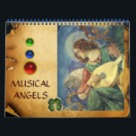 MUSICAL ANGELS  FINE ART COLLECTION   2017 CALENDAR<br><div class="desc">Angels making music, classic Renaissance and Gothic music angel paintings collection with Florentine floral motifs and Bright 3D red blue gemstones. Cover : Fra Beato Angelico 1. Fra Beato Angelico 1437 , 2. Fra Beato Angelico 1437 3. Fra Beato Angelico 1432, 4. Fra Beato Angelico 1437 5. Melozzo Da Forli...</div>