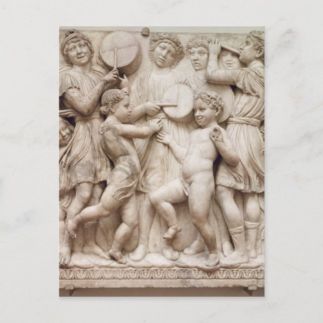 Musical angels, relief from the Cantoria Postcard (Front)