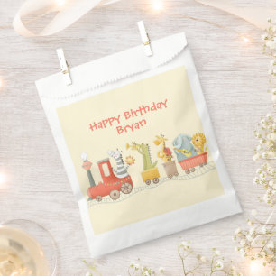 Musical Animal Train Birthday Favour Bags