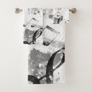 Musical Atmosphere 1 Bath Towel Set