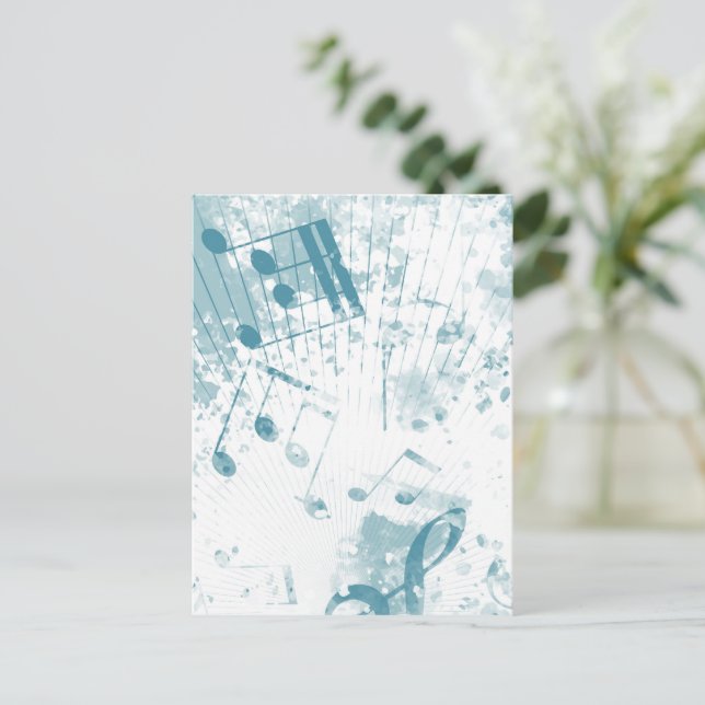 Musical Atmosphere 5 Holiday Postcard (Standing Front)