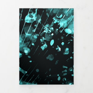 Musical Atmosphere 6 Tri-Fold Holiday Card