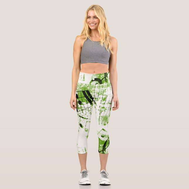 Musical Atmosphere 7 Capri Leggings (Front)