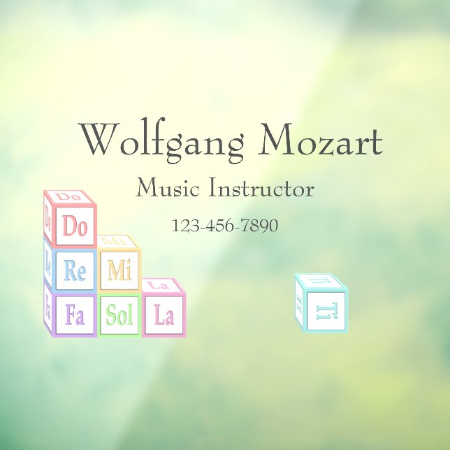 Musical Baby Blocks Customised School Studio (Sheet 3)