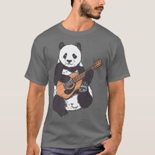 Musical Bear Plays Song Guitar Music Panda Premium T-Shirt
