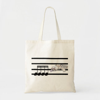 Musical Bengal cat Tote Bag