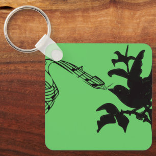 Musical Bird Change Colours Key Ring