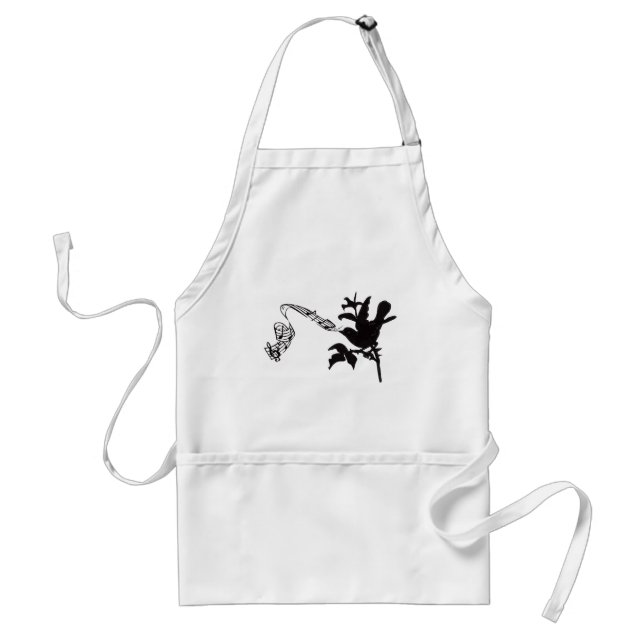 Musical Bird Change Colours Standard Apron (Front)