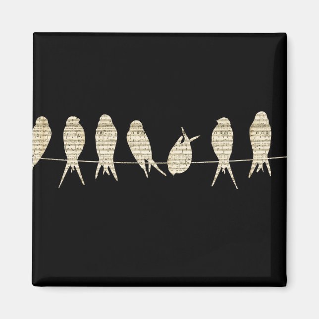 Musical Birds Magnet (Front)