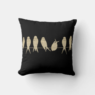 Musical Birds Pillow