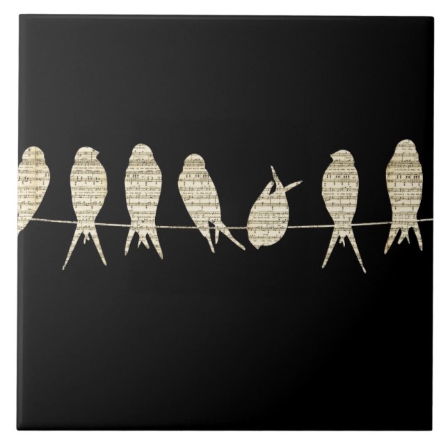 Musical Birds Tile (Front)