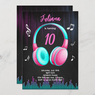 Musical Birthday Invitation
