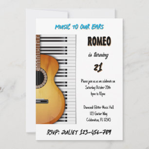 Musical Birthday Invitation