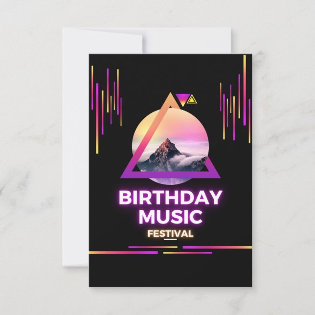 Musical Birthday Invitation (Front)