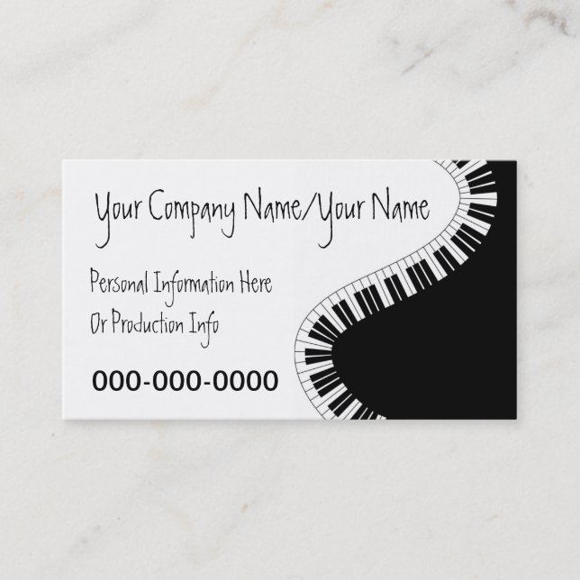 Musical Business Card (Front)