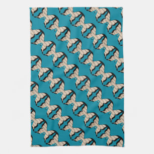 Musical Butterflies kitchen towel