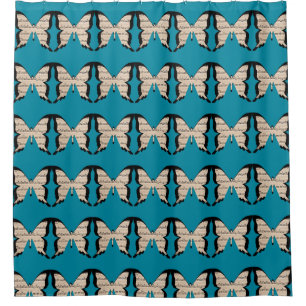 Musical Butterflies shower curtain