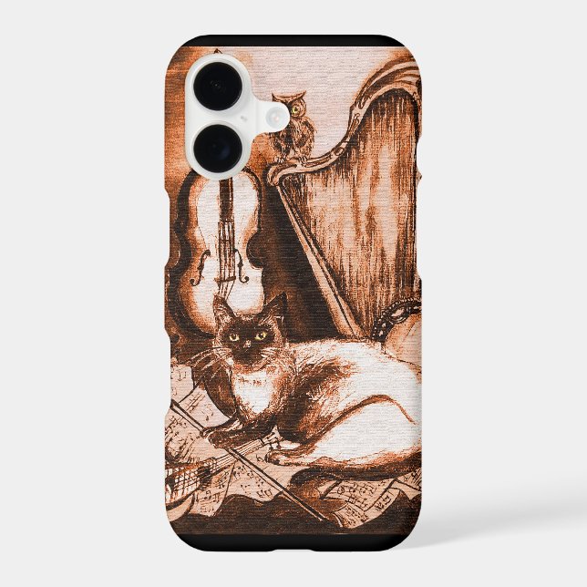 MUSICAL CAT ,Brown and White (Back)