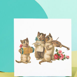 Musical Cats Square Sticker