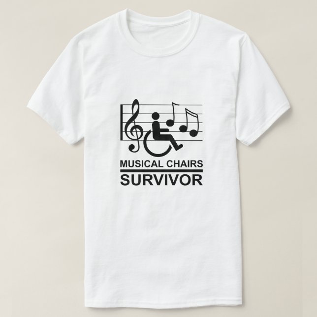MUSICAL CHAIRS - SURVIVOR T-Shirt (Design Front)
