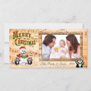 Musical Christmas Greetings Holiday Card