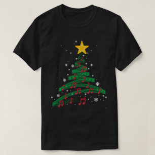 Musical Christmas Tree Design T-Shirt