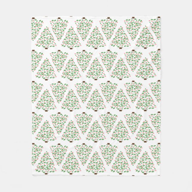 Musical Christmas Tree  Fleece Blanket (Front)