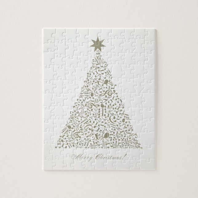 Musical Christmas tree Jigsaw Puzzle (Vertical)