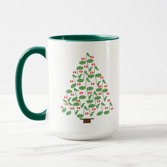 Musical Christmas Tree Mug (Left)