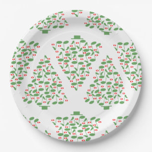 Musical Christmas Tree  Paper Plate