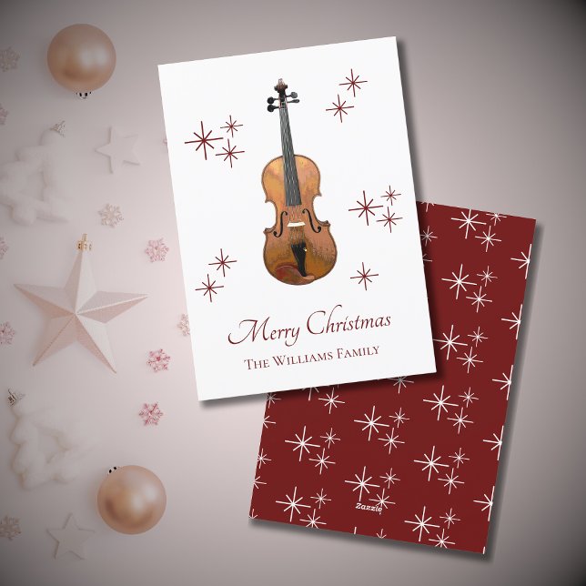 Musical Christmas Violin Holiday Card (Creator Uploaded)