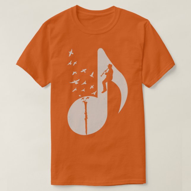 Musical Clarinet T-Shirt (Design Front)