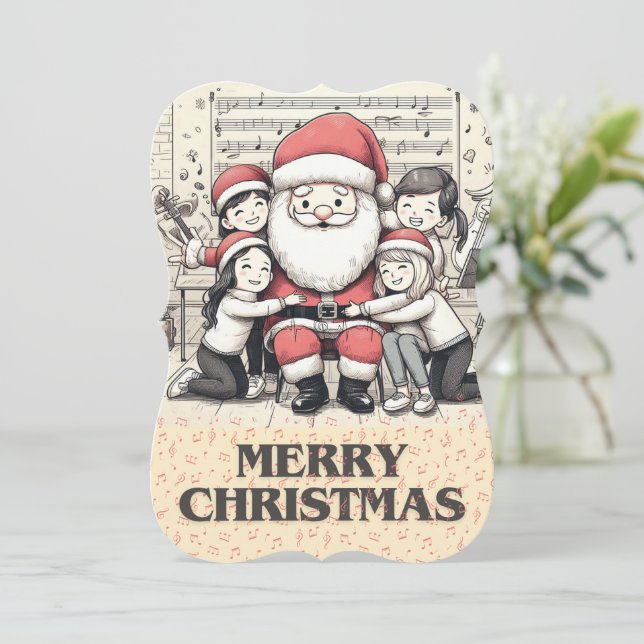 Musical Classmate Card (Standing Front)