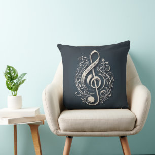 Musical Clef Note Cushion