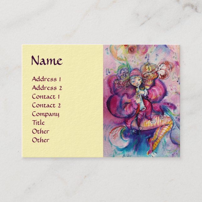 MUSICAL CLOWN BUSINESS CARD (Front)
