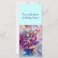MUSICAL CLOWN ,pink blue