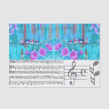 Musical Coordinating Tissue Paper for DIY