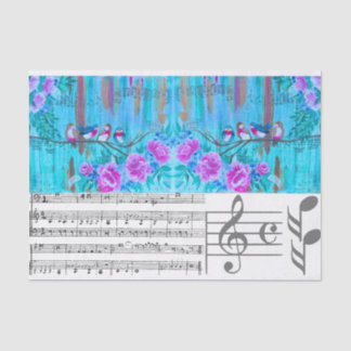 Musical Coordinating Tissue Paper for DIY