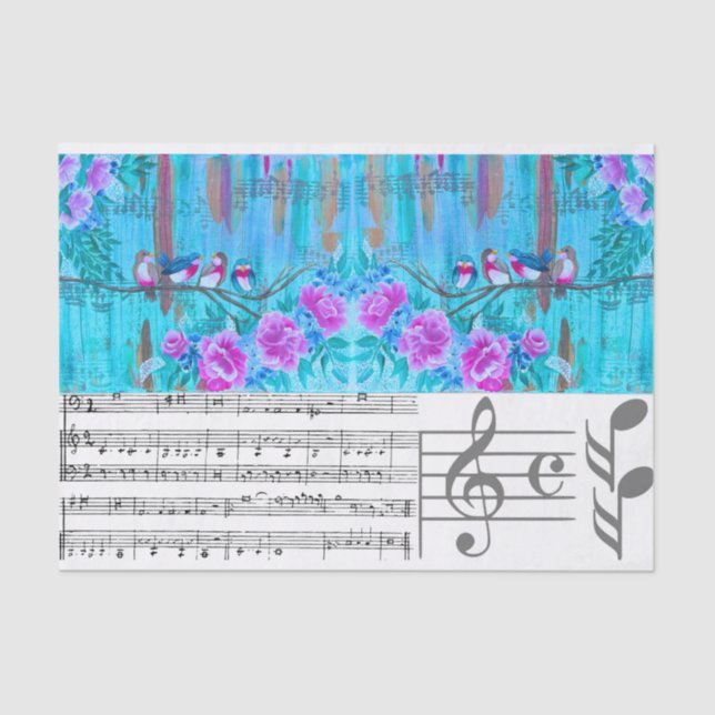 Musical Coordinating Tissue Paper for DIY (Front)