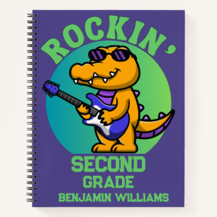 Musical Crocodile Back To School  Customised Grade Notebook