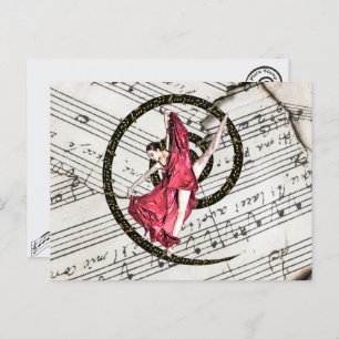 Musical Dancer Postcard