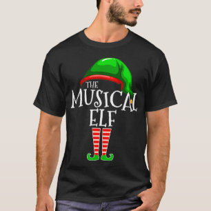 Musical Elf Family Matching Group Christmas Gift M T-Shirt