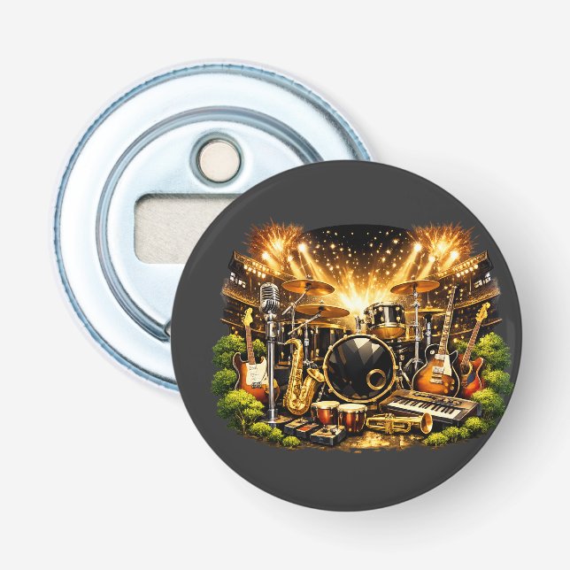 Musical Equipment Bottle Opener (Front)