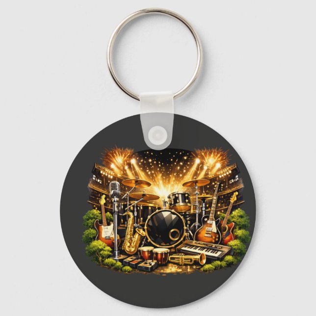 Musical Equipment Key Ring (Front)