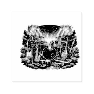Musical Equipment Self-inking Stamp