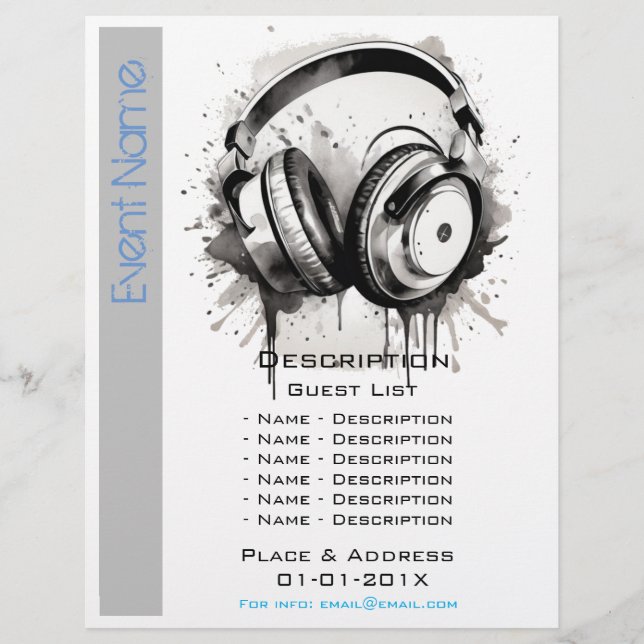 Musical Event Promotion Flyer (Front)